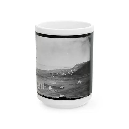 Aquia Creek Landing, Va. View Of The Federal Supply Depot (U.S. Civil War) White Coffee Mug 15oz - Go Mug Yourself