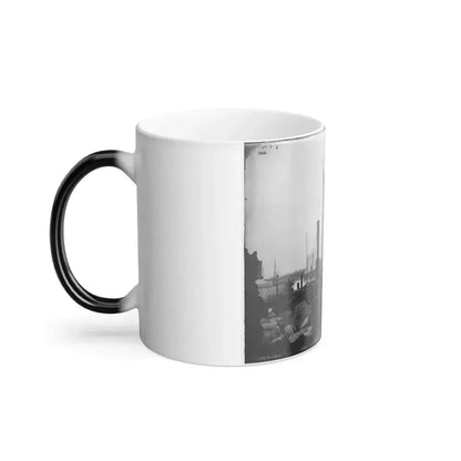 Aquia Creek Landing, Va. Wharf With Transport and Supplies (U.S. Civil War) Color Changing Coffee Mug 11oz - Go Mug Yourself