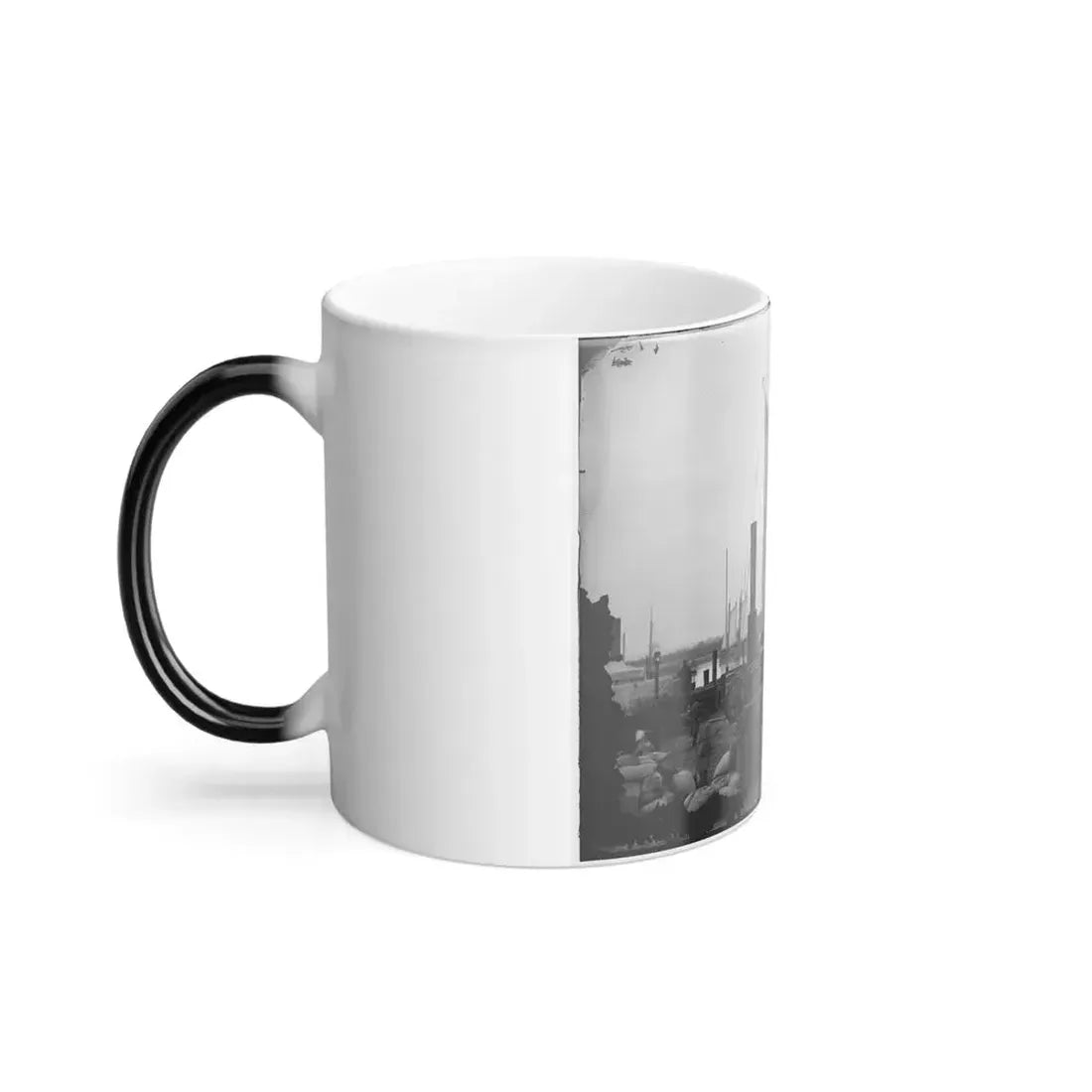 Aquia Creek Landing, Va. Wharf With Transport and Supplies (U.S. Civil War) Color Changing Coffee Mug 11oz - Go Mug Yourself