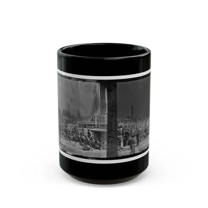 Aquia Creek Landing, Va. Embarkation Of 9th Army Corps For Fort Monroe (U.S. Civil War) Black Coffee Mug-15oz-Go Mug Yourself