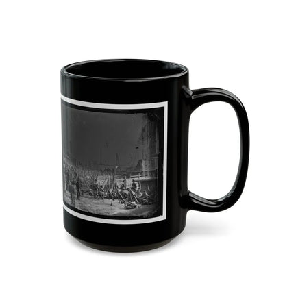 Aquia Creek Landing, Va. Embarkation Of 9th Army Corps For Fort Monroe (U.S. Civil War) Black Coffee Mug-Go Mug Yourself