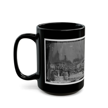 Aquia Creek Landing, Va. Embarkation Of 9th Army Corps For Fort Monroe (U.S. Civil War) Black Coffee Mug-Go Mug Yourself