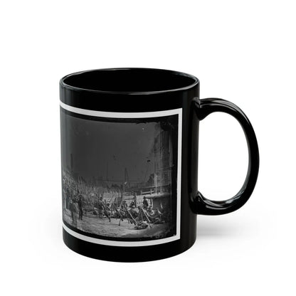 Aquia Creek Landing, Va. Embarkation Of 9th Army Corps For Fort Monroe (U.S. Civil War) Black Coffee Mug-Go Mug Yourself