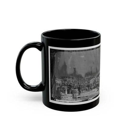 Aquia Creek Landing, Va. Embarkation Of 9th Army Corps For Fort Monroe (U.S. Civil War) Black Coffee Mug-Go Mug Yourself