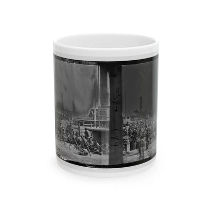 Aquia Creek Landing, Va. Embarkation Of 9th Army Corps For Fort Monroe (U.S. Civil War) White Coffee Mug-11oz-Go Mug Yourself