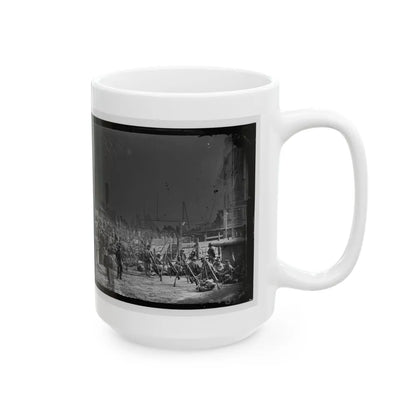 Aquia Creek Landing, Va. Embarkation Of 9th Army Corps For Fort Monroe (U.S. Civil War) White Coffee Mug-Go Mug Yourself