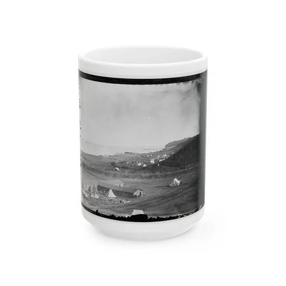 Aquia Creek Landing, Va. View Of The Federal Supply Depot (U.S. Civil War) White Coffee Mug-15oz-Go Mug Yourself