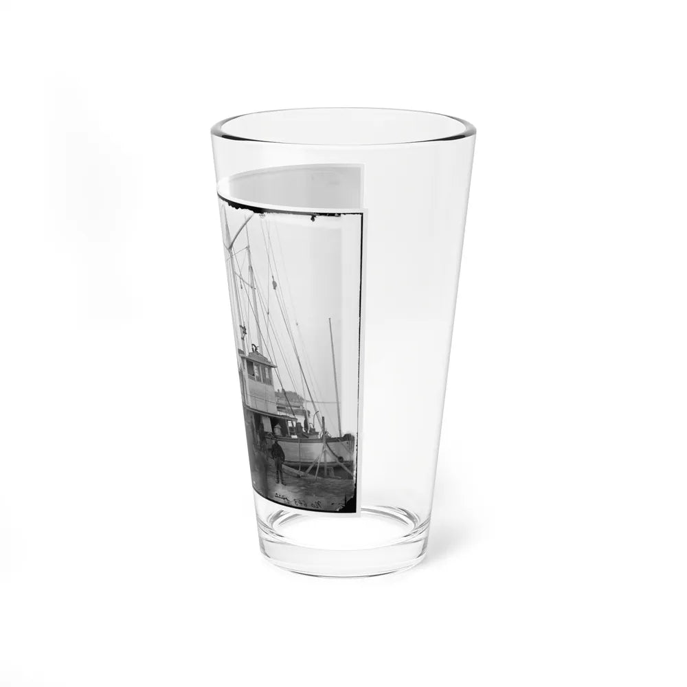 Aquia Creek Landing, Va. Wharf With Transport And Supplies (U.S. Civil War) Pint Glass 16oz-Go Mug Yourself