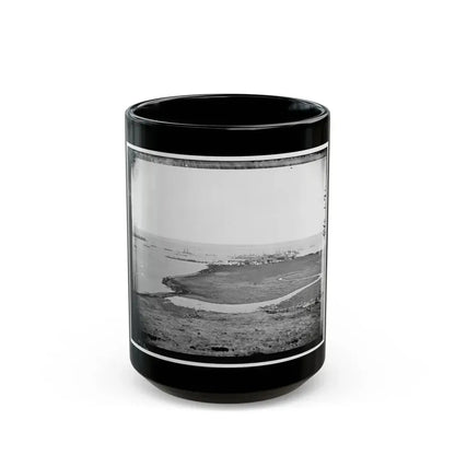 Aquia Creek Landing, Virginia. Distant View Of Federal Supply Depot (U.S. Civil War) Black Coffee Mug 15oz - Go Mug Yourself