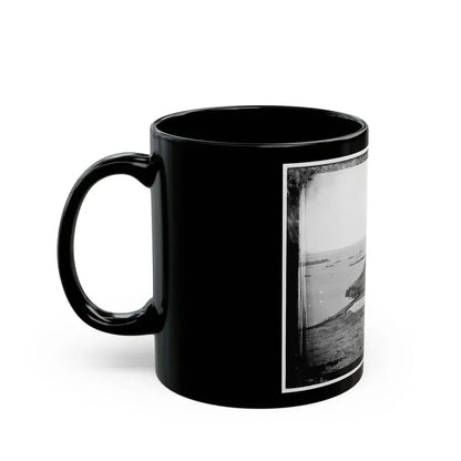 Aquia Creek Landing, Virginia. Distant View Of Federal Supply Depot (U.S. Civil War) Black Coffee Mug - Go Mug Yourself