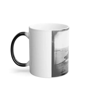 Aquia Creek Landing, Virginia. Distant View of Federal Supply Depot (U.S. Civil War) Color Changing Coffee Mug 11oz - Go Mug Yourself
