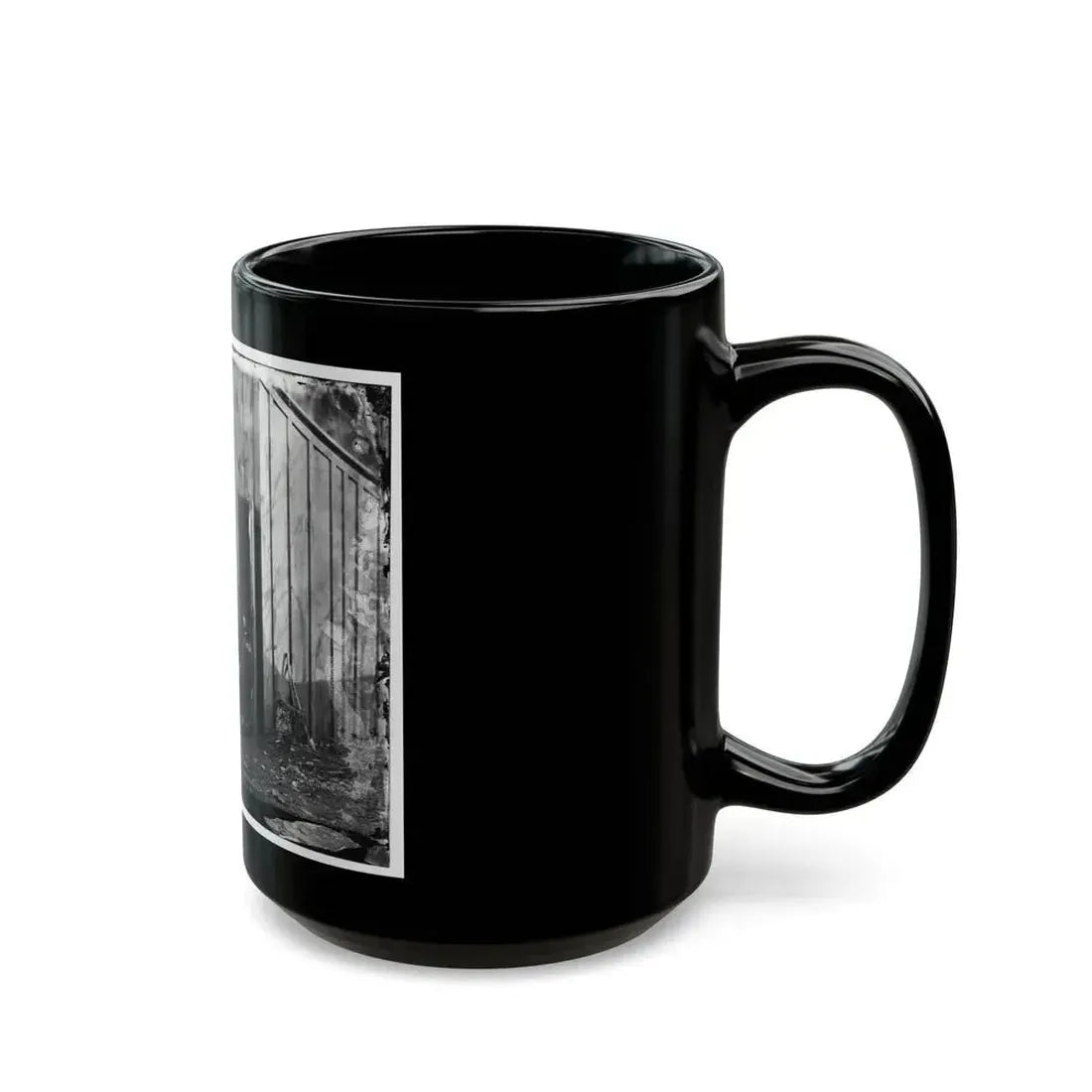 Aquia Creek Landing, Virginia (Vicinity). Group At Captain W.S. Hall's Wagon Camp (U.S. Civil War) Black Coffee Mug - Go Mug Yourself