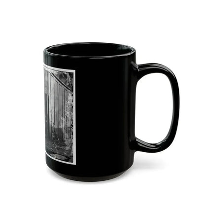 Aquia Creek Landing, Virginia (Vicinity). Group At Captain W.S. Hall's Wagon Camp (U.S. Civil War) Black Coffee Mug - Go Mug Yourself