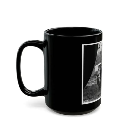 Aquia Creek Landing, Virginia (Vicinity). Group At Captain W.S. Hall's Wagon Camp (U.S. Civil War) Black Coffee Mug - Go Mug Yourself
