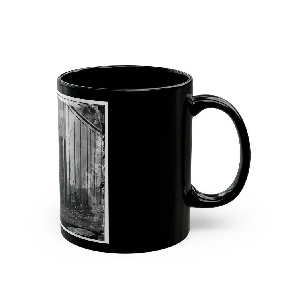 Aquia Creek Landing, Virginia (Vicinity). Group At Captain W.S. Hall's Wagon Camp (U.S. Civil War) Black Coffee Mug - Go Mug Yourself