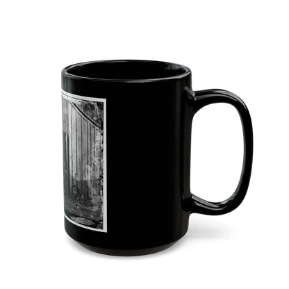 Aquia Creek Landing, Virginia (Vicinity). Group At Captain W.S. Hall's Wagon Camp (U.S. Civil War) Black Coffee Mug-Go Mug Yourself