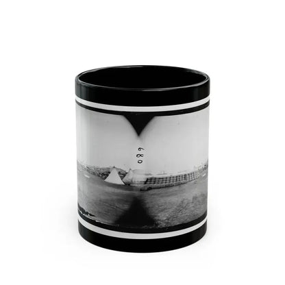Aquia Creek Landing, Virginia. View From Commissary Department (U.S. Civil War) Black Coffee Mug 11oz - Go Mug Yourself