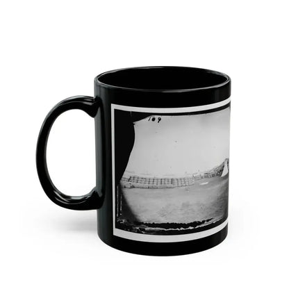 Aquia Creek Landing, Virginia. View From Commissary Department (U.S. Civil War) Black Coffee Mug - Go Mug Yourself