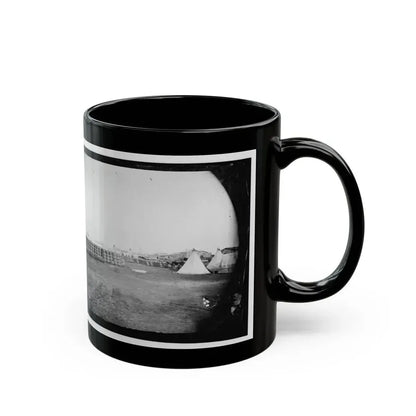 Aquia Creek Landing, Virginia. View From Commissary Department (U.S. Civil War) Black Coffee Mug - Go Mug Yourself