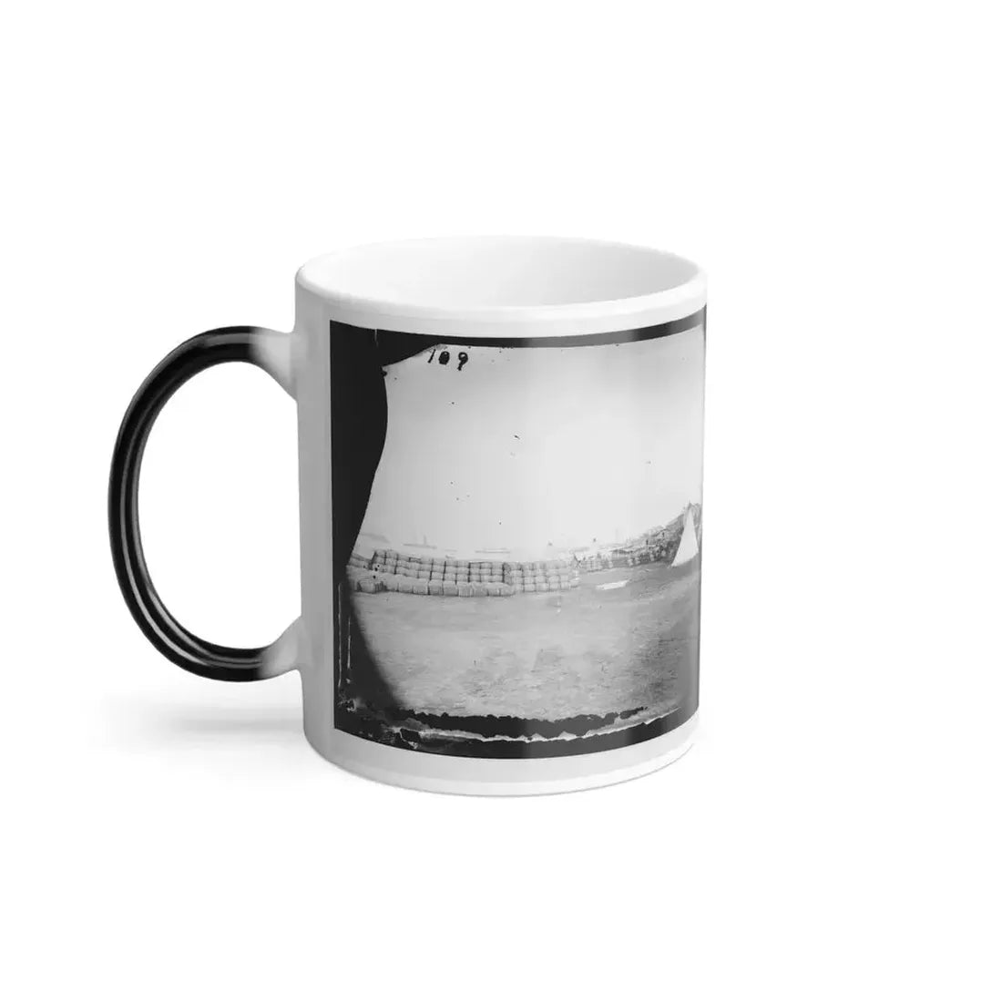 Aquia Creek Landing, Virginia. View From Commissary Department (U.S. Civil War) Color Changing Coffee Mug 11oz - Go Mug Yourself