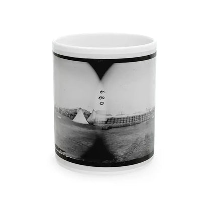 Aquia Creek Landing, Virginia. View From Commissary Department (U.S. Civil War) White Coffee Mug 11oz - Go Mug Yourself