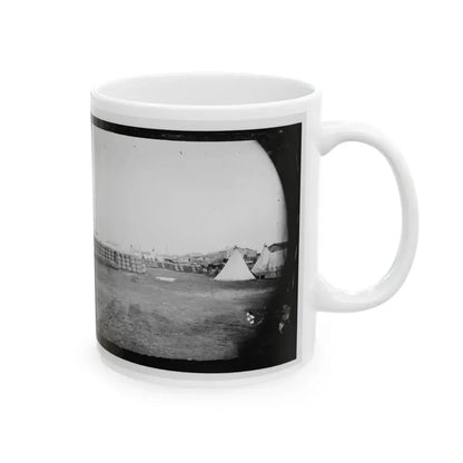 Aquia Creek Landing, Virginia. View From Commissary Department (U.S. Civil War) White Coffee Mug - Go Mug Yourself