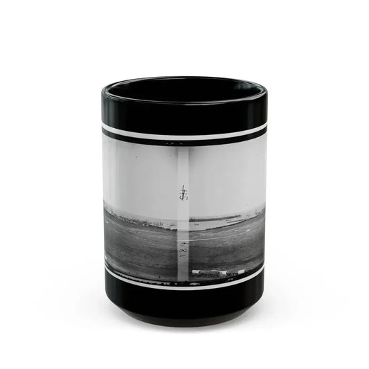Aquia Creek Landing, Virginia. View Of Federal Supply Depot (U.S. Civil War) Black Coffee Mug 15oz - Go Mug Yourself