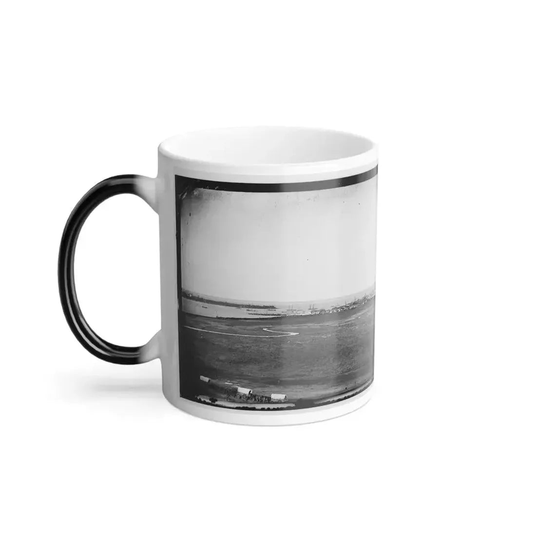 Aquia Creek Landing, Virginia. View of Federal Supply Depot (U.S. Civil War) Color Changing Coffee Mug 11oz - Go Mug Yourself