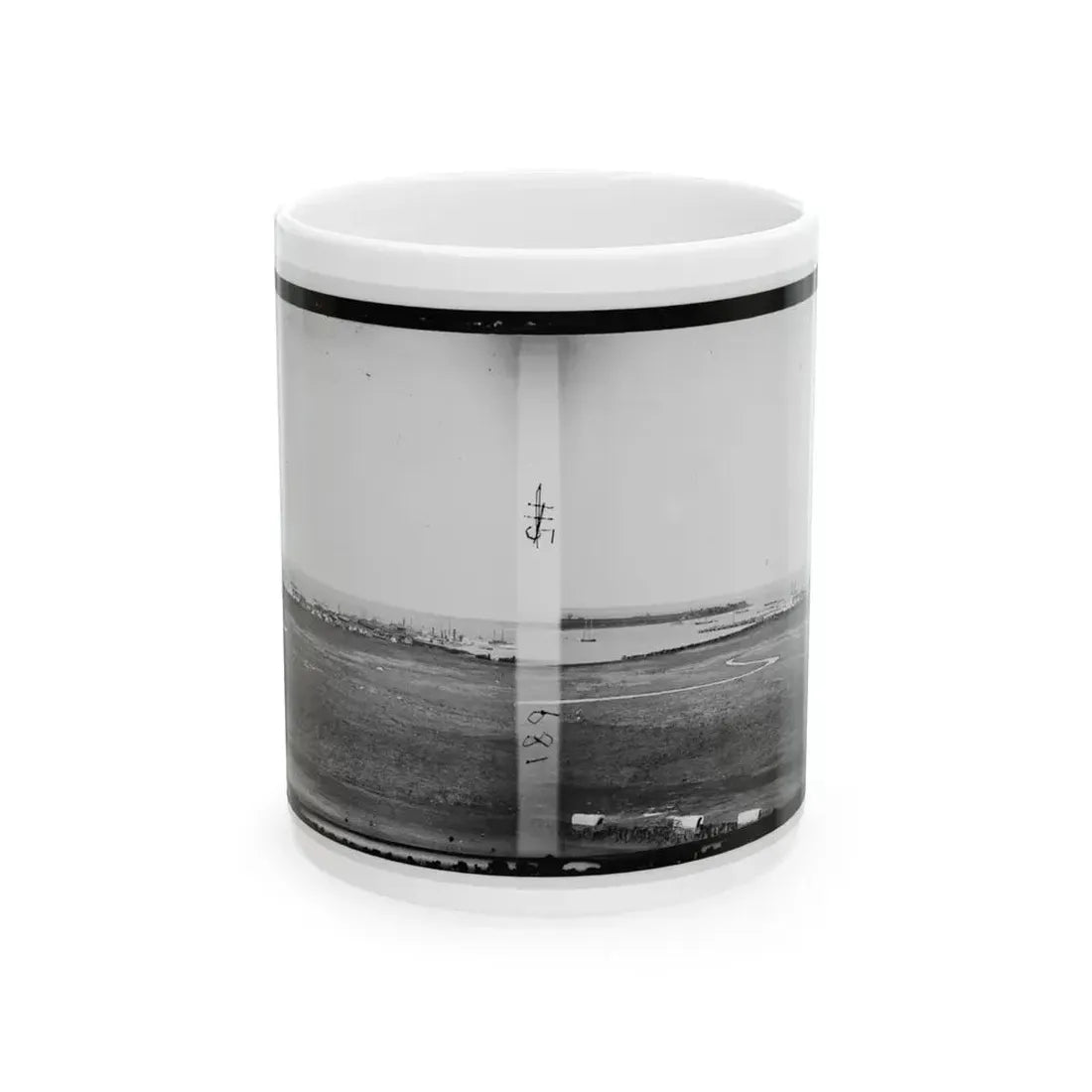 Aquia Creek Landing, Virginia. View Of Federal Supply Depot (U.S. Civil War) White Coffee Mug 11oz - Go Mug Yourself