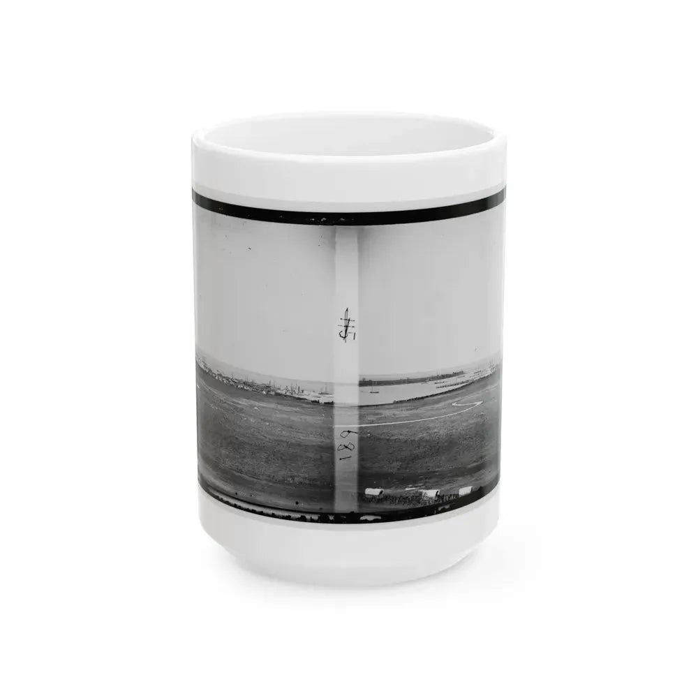 Aquia Creek Landing, Virginia. View Of Federal Supply Depot (U.S. Civil War) White Coffee Mug 15oz - Go Mug Yourself