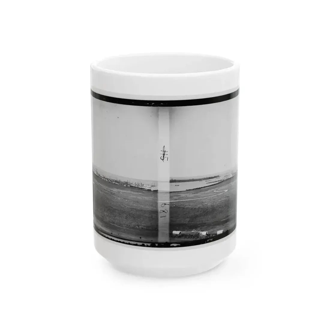 Aquia Creek Landing, Virginia. View Of Federal Supply Depot (U.S. Civil War) White Coffee Mug 15oz - Go Mug Yourself