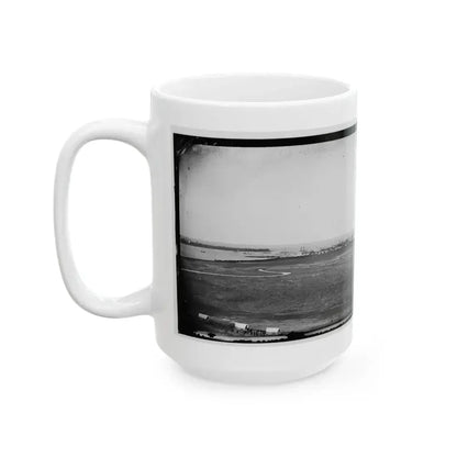Aquia Creek Landing, Virginia. View Of Federal Supply Depot (U.S. Civil War) White Coffee Mug - Go Mug Yourself