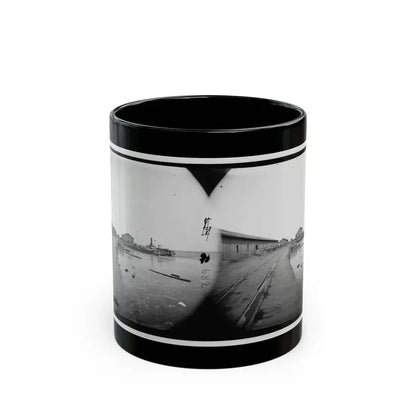 Aquia Creek Landing, Virginia. View Of Wharf (U.S. Civil War) Black Coffee Mug 11oz - Go Mug Yourself