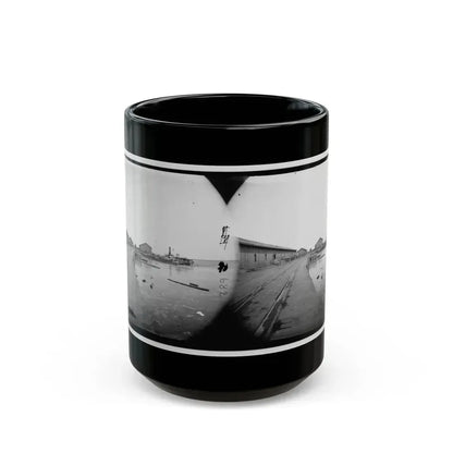 Aquia Creek Landing, Virginia. View Of Wharf (U.S. Civil War) Black Coffee Mug 15oz - Go Mug Yourself