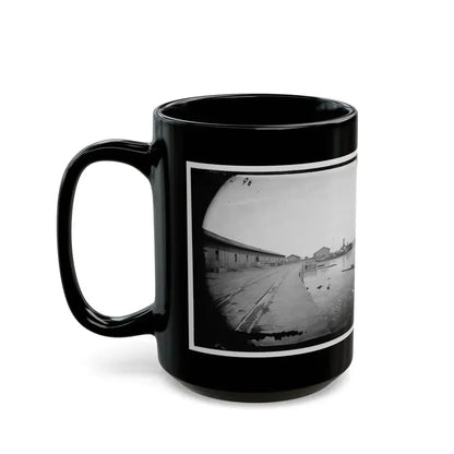 Aquia Creek Landing, Virginia. View Of Wharf (U.S. Civil War) Black Coffee Mug - Go Mug Yourself