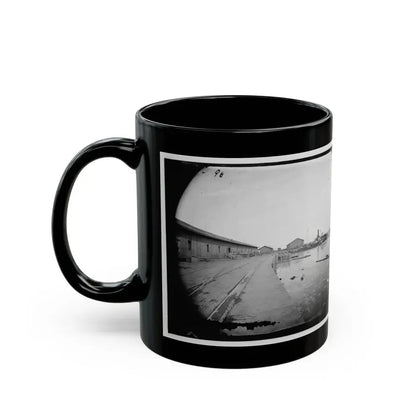 Aquia Creek Landing, Virginia. View Of Wharf (U.S. Civil War) Black Coffee Mug - Go Mug Yourself