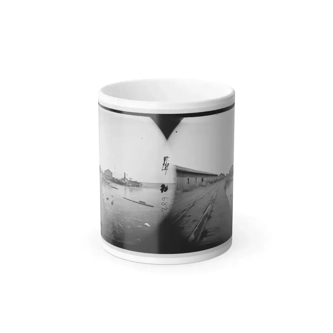 Aquia Creek Landing, Virginia. View of Wharf (U.S. Civil War) Color Changing Coffee Mug 11oz Default Title 11oz - Go Mug Yourself