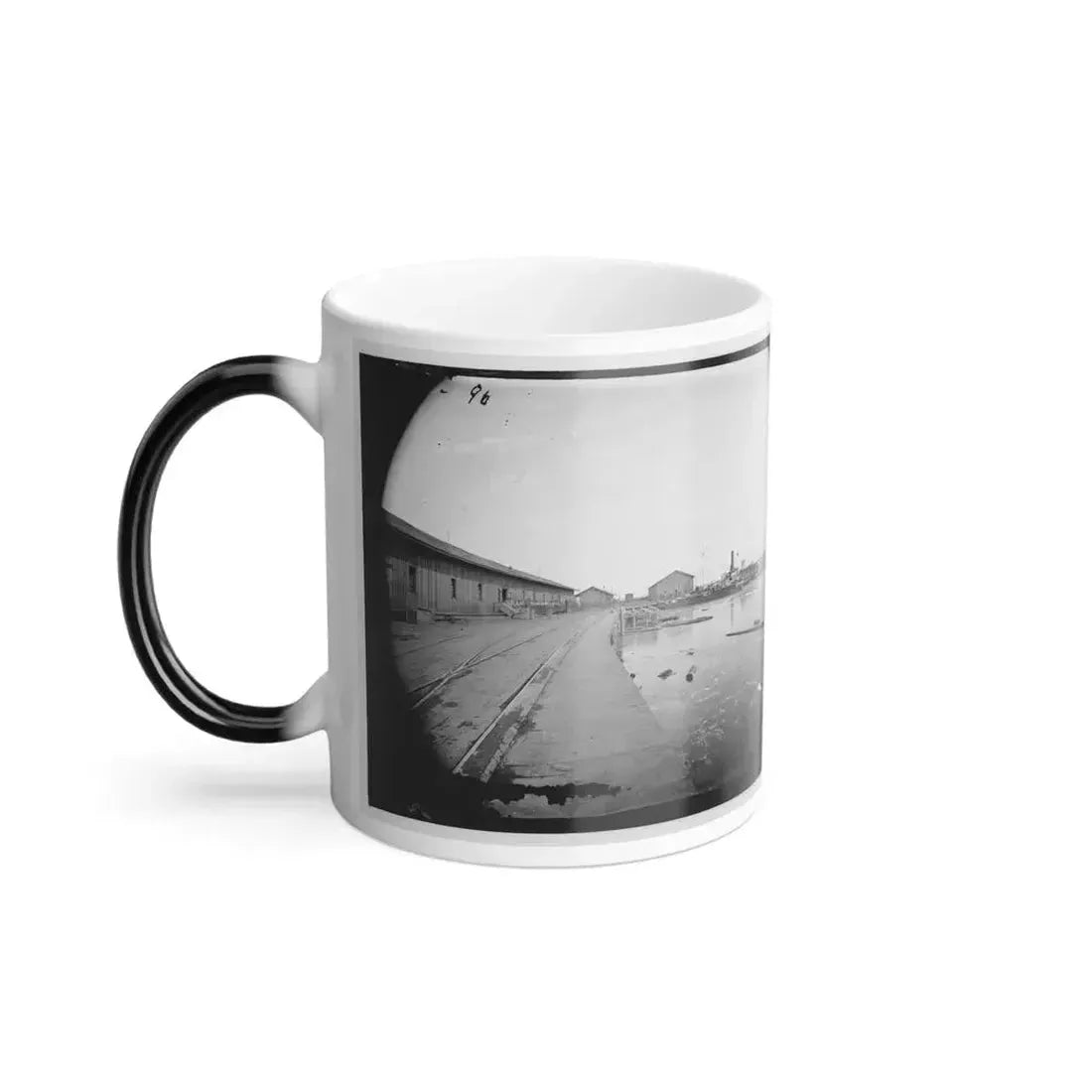 Aquia Creek Landing, Virginia. View of Wharf (U.S. Civil War) Color Changing Coffee Mug 11oz - Go Mug Yourself