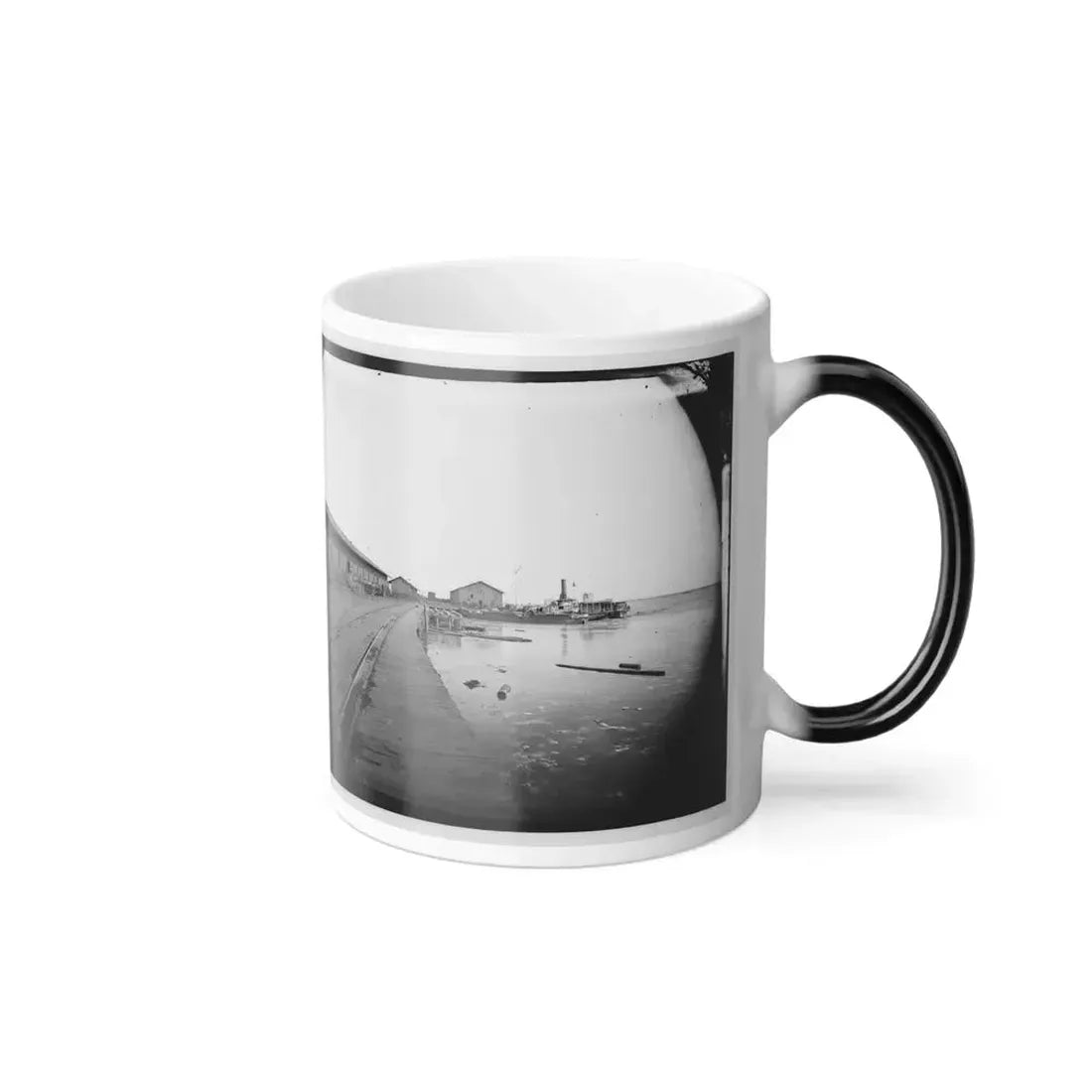 Aquia Creek Landing, Virginia. View of Wharf (U.S. Civil War) Color Changing Coffee Mug 11oz - Go Mug Yourself
