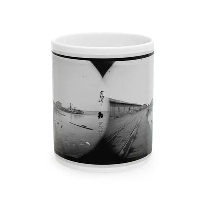 Aquia Creek Landing, Virginia. View Of Wharf (U.S. Civil War) White Coffee Mug 11oz - Go Mug Yourself