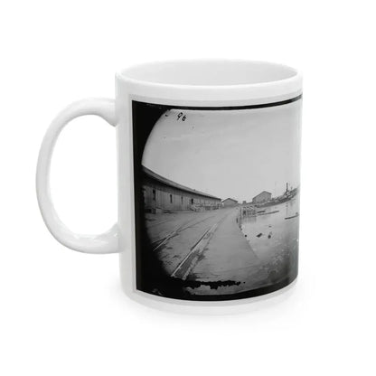Aquia Creek Landing, Virginia. View Of Wharf (U.S. Civil War) White Coffee Mug - Go Mug Yourself