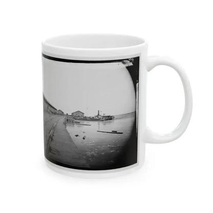 Aquia Creek Landing, Virginia. View Of Wharf (U.S. Civil War) White Coffee Mug - Go Mug Yourself