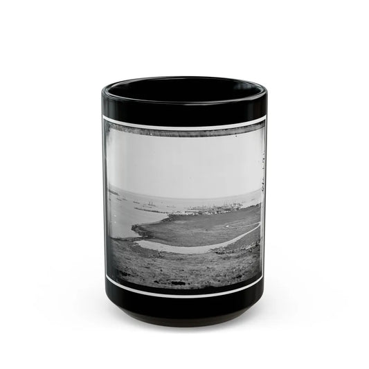 Aquia Creek Landing, Virginia. Distant View Of Federal Supply Depot (U.S. Civil War) Black Coffee Mug-15oz-Go Mug Yourself