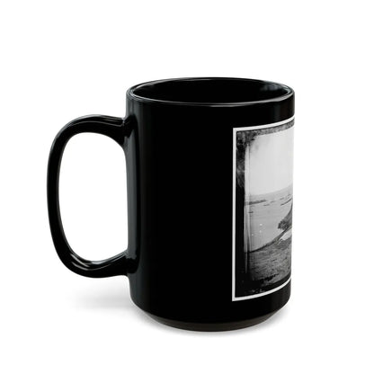 Aquia Creek Landing, Virginia. Distant View Of Federal Supply Depot (U.S. Civil War) Black Coffee Mug-Go Mug Yourself