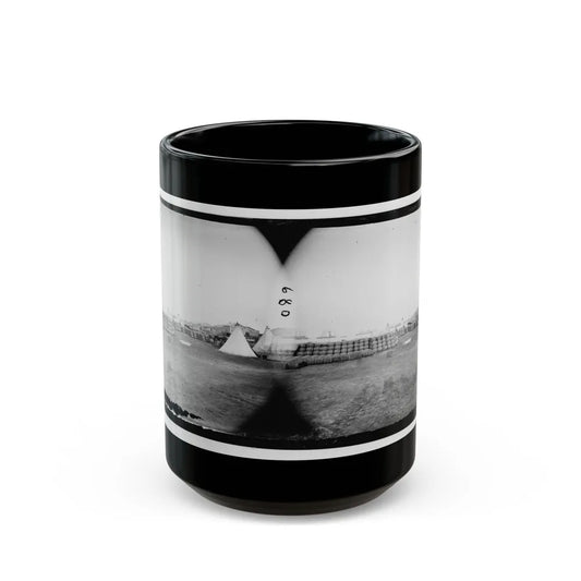 Aquia Creek Landing, Virginia. View From Commissary Department (U.S. Civil War) Black Coffee Mug-15oz-Go Mug Yourself