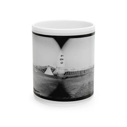 Aquia Creek Landing, Virginia. View From Commissary Department (U.S. Civil War) White Coffee Mug-11oz-Go Mug Yourself