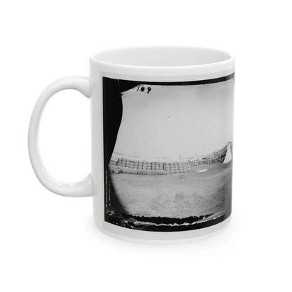 Aquia Creek Landing, Virginia. View From Commissary Department (U.S. Civil War) White Coffee Mug-Go Mug Yourself