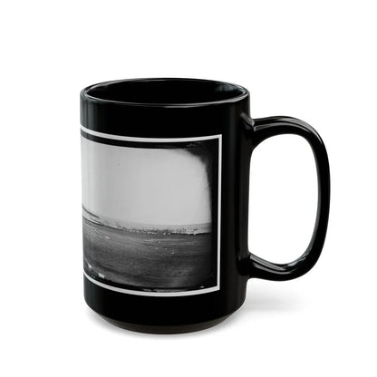 Aquia Creek Landing, Virginia. View Of Federal Supply Depot (U.S. Civil War) Black Coffee Mug-Go Mug Yourself