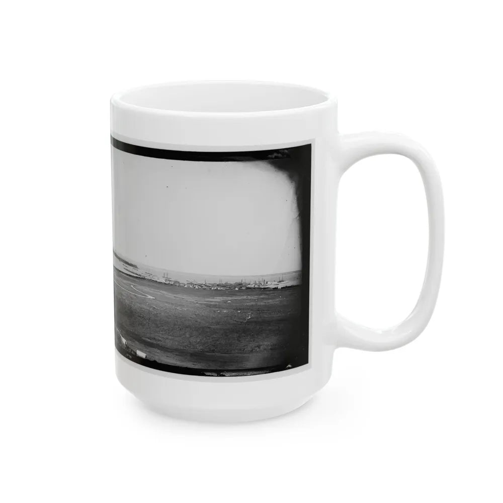 Aquia Creek Landing, Virginia. View Of Federal Supply Depot (U.S. Civil War) White Coffee Mug-Go Mug Yourself