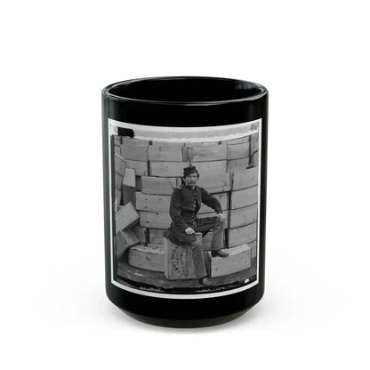 Aquia Creek, Virginia. Captain J.W. Forsyth, The Provost Marshall (U.S. Civil War) Black Coffee Mug 15oz - Go Mug Yourself